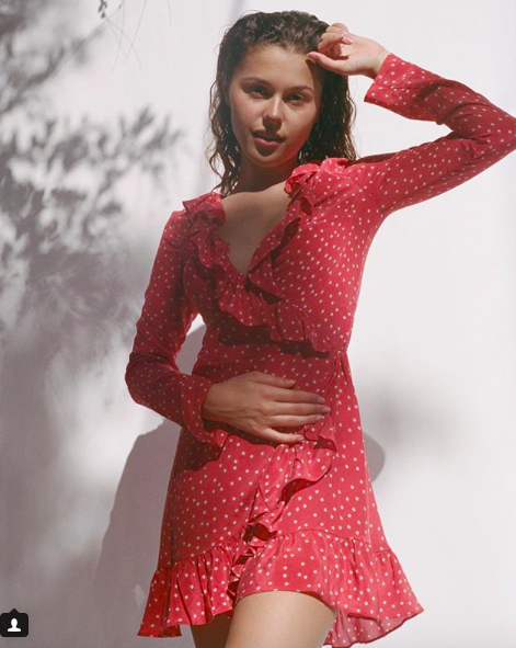 Alexandra Silk Mini Dress Réalisation Red Size XXS, 57% OFF
