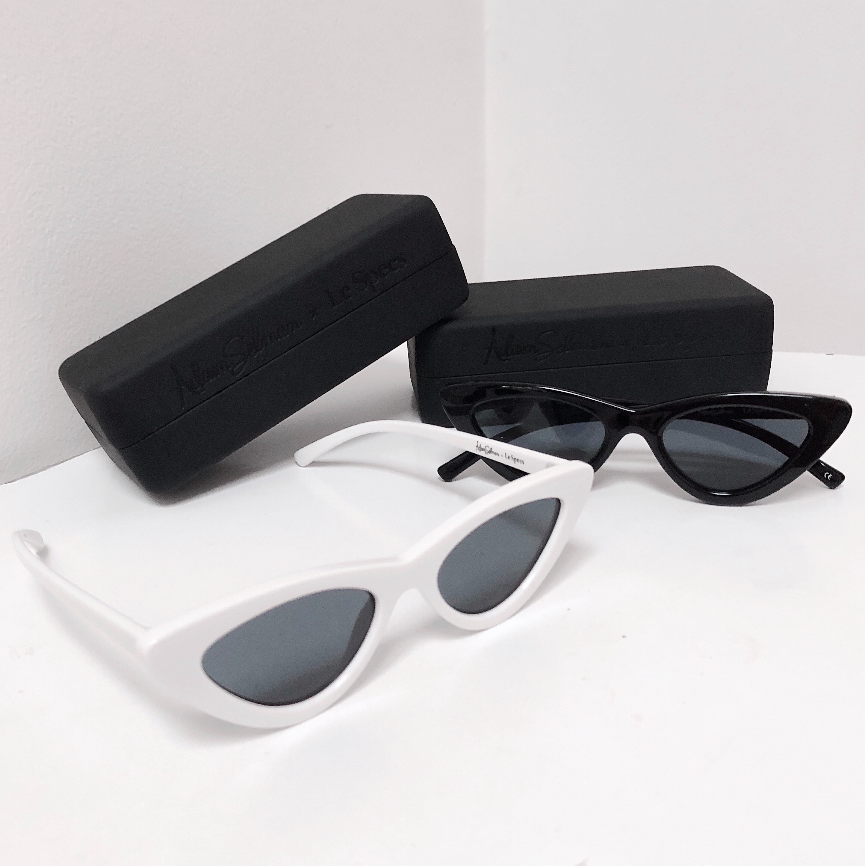Le Specs - Adam Selman - Fashion - Black and White - Cat-Eye Sunglasses